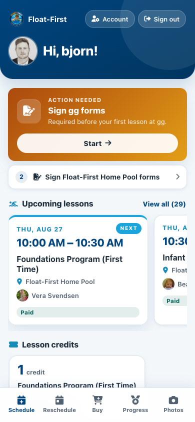 Parent portal